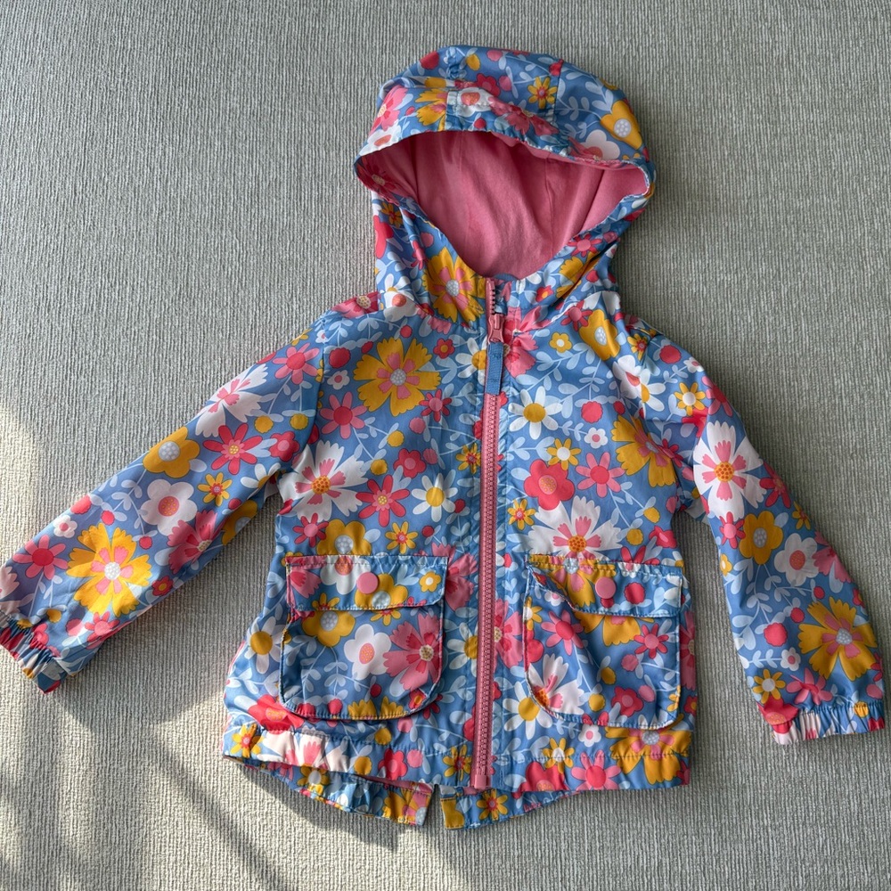 Cat & Jack Floral Rain Jacket